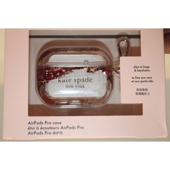 kate spade Other - Kate Spade Clear Glitter and Star AirPod Case